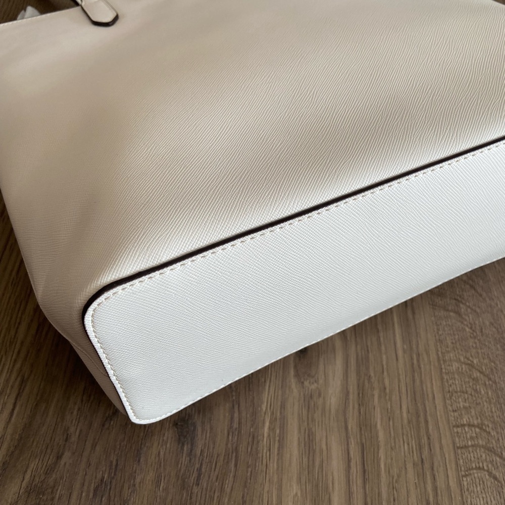 Kate Spade Brynn White Saffiano Tote Bag - Picture 7 of 10